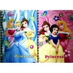   Disney 3D Disney Princess Spiral Notebooks (Set of 2)