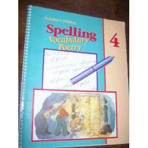  Spelling, Vocabulary & Poetry, Grade 4, Second Edition 