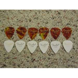  (12) Fender 351 Style Celluloid Assorted THIN Guitar Picks 