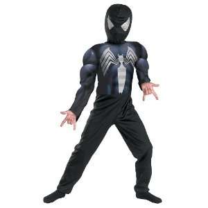  Black Suited Spider Man Muscle Kids Costume: Toys & Games