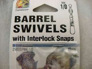 Barrel Swivels with Interlock Snaps Nickle 1/0 2500SPNK 1/0  