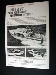 Chris Craft 25 Cavalier yacht boat 1961 print Ad  