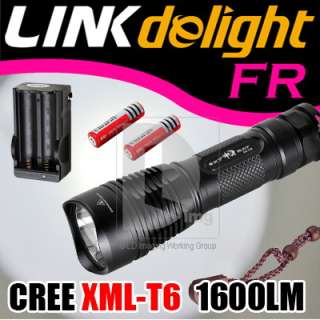   CREE XM L XML T6 LED Flashlight Torch 26650 /18650 +Battery+ Charger