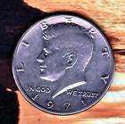 Coins Us Bu Nice 1971 P Kennedy Half Dollar Free S/h & 