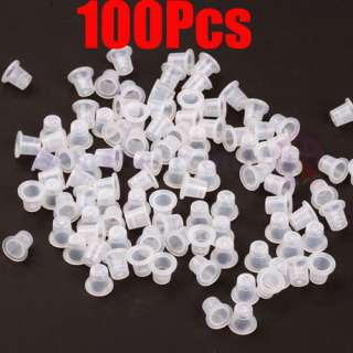 New 100 Pcs #16 Ink Cups / Caps Holder Tattoo Supplies  