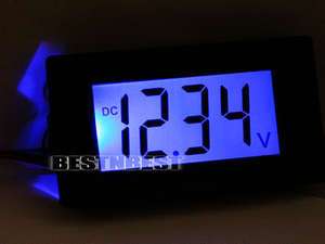 Blue Digital LCD Volt Voltage Voltmeter Meter Display  