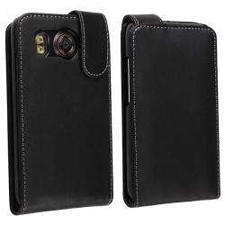 Black Leather Case for HTC Desire HD/ Ace/ Inspire 4G  