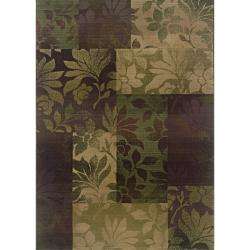   Purple/Green Transitional Area Rug (99 x 122)  Overstock