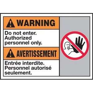  WARNING DO NOT ENTER AUTHORIZED PERSONNEL ONLY (W/GRAPHIC 