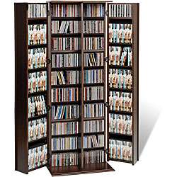 Everett Espresso Large Deluxe CD/ DVD Media Storage  
