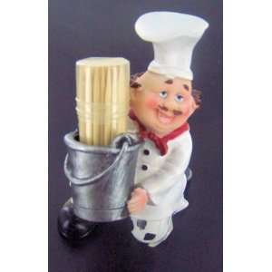    Fat Italian chef Toothpick holder Bistro cooking.: Home & Kitchen
