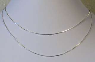 LISALICO   18 Sterling Silver Fine Necklace Chain  