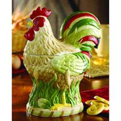 American Atelier Avignion Rooster Cookie Jar  Overstock