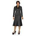 Divine Apparel Womens Plus Size Double Peplum Jacket Skirt Suit 