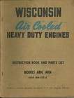 Wisconsin Air Cooled Heavy Duty Engines Instruction & Parts List 