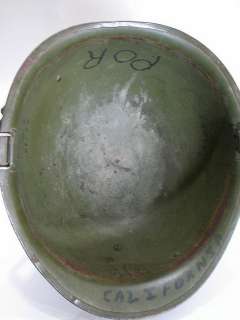 Korean War US M1 Helmet Insulating liner & Camo Net  