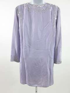 NWT CENTRAL PARK WEST Lavender Blouse Shirt Sz M $124  