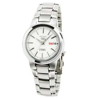 Seiko 5 White Automatic Mens Watch SNKA01K1  