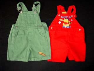 18pcs USED BABY BOY 18 24 MONTHS SUMMER OVERALL JUMPER DENIM OUTFIT 