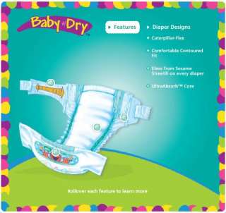 Pampers Baby Dry Diapers PICK SIZE & QUANTITY  