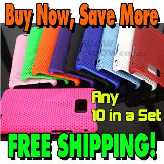   Samsung Galaxy S2 i9100 only 10 x Mesh Hole Net Case Back Cover  