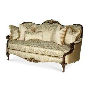  Aico Furniture Imperial Court Wood Trim Sofa (Champagne 