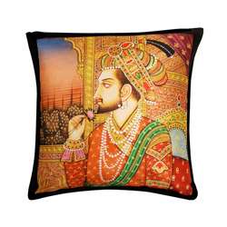 Indian King Hand printed Decorative Pillow (India)  Overstock