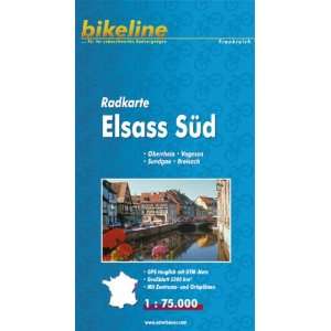  Alsace South Cycle Map Gps (9783850001144) Books