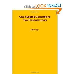  One Hundred Generations two Thousand years (9781445776941 