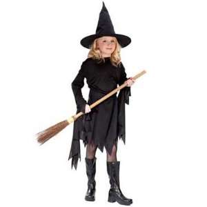  Black Witch Costume Girl   Child 8 10: Toys & Games