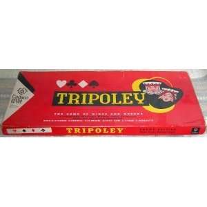 Tripoley Board Game Crown DELUXE Edition #225 CHIPS, CARDS 