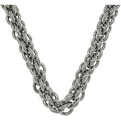 Stainless Steel Double Round Link Chain Necklace  