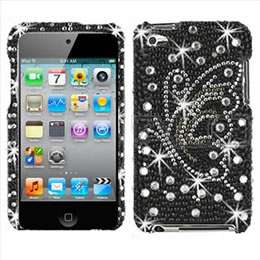 Purple Bling Crystal Case Cover iPod Touch 4 4th Gen 4G  