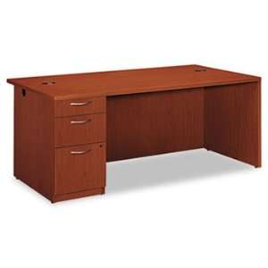  HON® Park Avenue Collection® Laminate Single Pedestal Desk DESK 