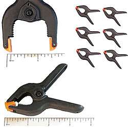   Powerful 1 in Mini Spring Clip Clamps (Pack of 6)  