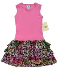 JoJo Designs Pink Leopard Print Infant Girls Dress  