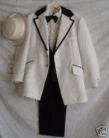 1970s Off White & Black Tuxedo Outfit   Prom, Parties  