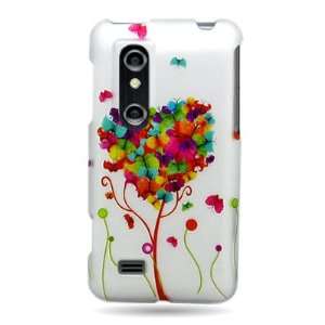  HEART Design Faceplate Cover Sleeve Case for LG P929 / THRILL 