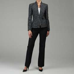 Tahari ASL Womens Navy 3 piece Pant Suit  Overstock