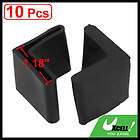 10 Pcs 30mm x 30mm Angle Iron Foot Pads Black Rubber Cover Protectors