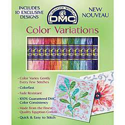 DMC Color Variations Embroidery Floral Floss Pack with 12 Skeins 