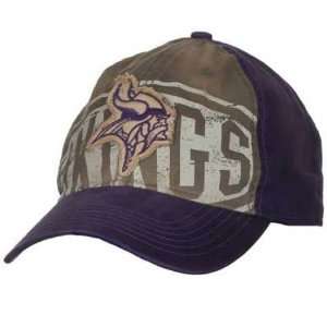   Mens Minnesota Vikings Khaki Frisco Adjustable Hat: Sports & Outdoors