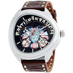 Lucky Brand Mens Brown Leather Watch  Overstock