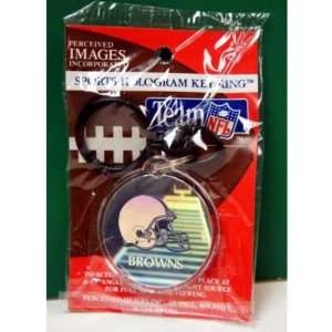  Licensed NFL Cleveland Browns Hologram Keychains Case Pack 