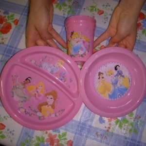  Disney Princess Cup Plate and Bowl: Baby