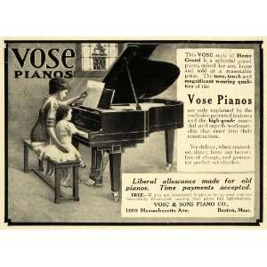 1911 Ad Vose Sons Piano Co Mother & Child Music Vintage Musical 