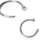 nose ring surgical steel hoop 18g 20g 5 16 3
