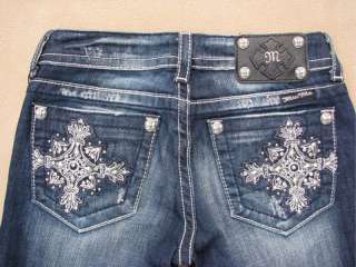 New Miss Me Jeans Style # JP5364B Bootcut Lowrise Stretch Size 27 