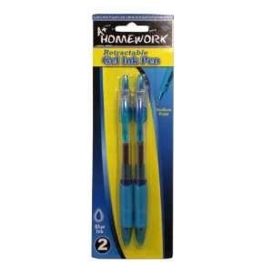   Retractable Gel Pens   2 pack   Blue Ink Case Pack 48 by A+Homework