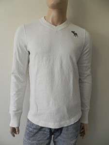 New Abercrombir & Fitch A&F Mens Slim/Muscle Fit V Neck Sweater  